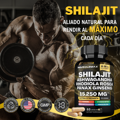 Shilajit 8 en 1 – Potencia tu rendimiento físico y mental