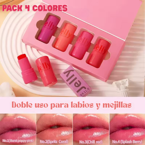 💖 PACK 4 Jelly Tint Blush – El Secreto de un Glow Perfecto