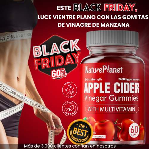 Gomitas de Vinagre de Manzana – Reduce la Hinchazón y Apoya la Pérdida de Peso