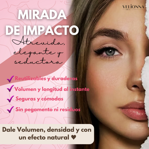 Pack de 2 Pestañas Magnéticas - Efecto Lifting + Aplicador GRATIS