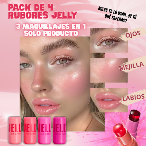 💖 PACK 4 Jelly Tint Blush – El Secreto de un Glow Perfecto